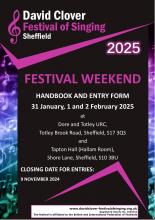 Festival weekend handbook cover 2025