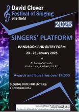 Singers’ Platform 2025 front cover