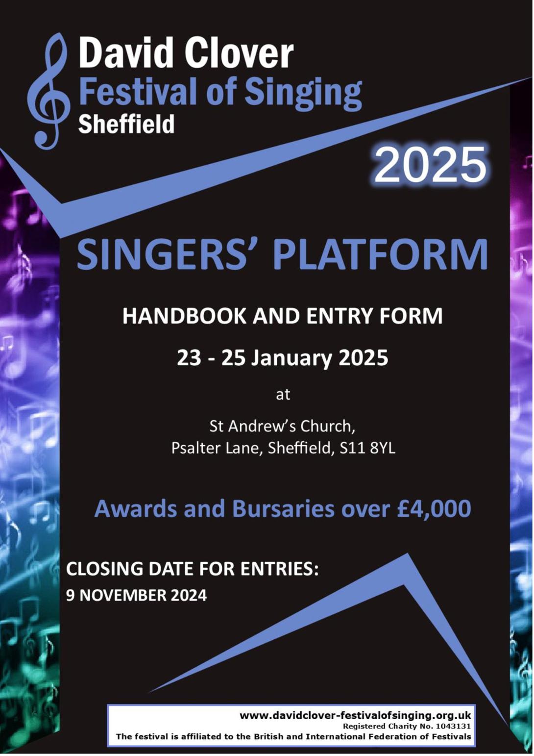 Singers’ Platform 2025 front cover